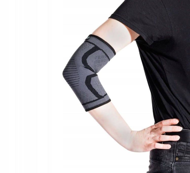 Elastyczny stabilizator łokcia szary M orteza DrFit