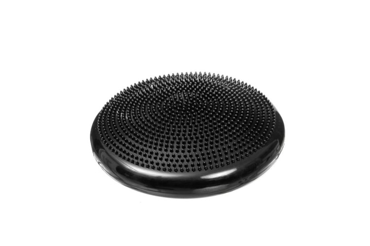 Poduszka balansowa wypustkami sensorycznymi z pompką ø 33 cm czarna