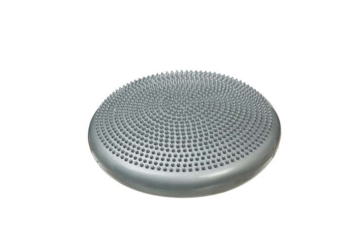 Poduszka sensoryczna DrFit do ćwiczeń na kręgosłup szara 33 cm