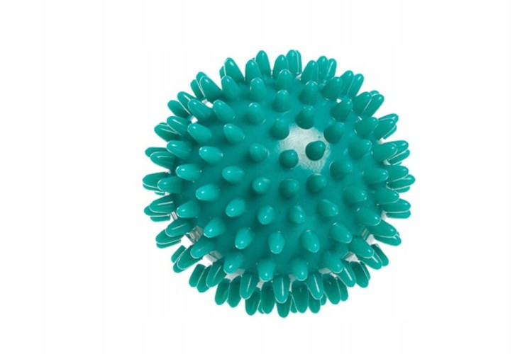 Twarda piłka do masażu z kolcami twarda 8 cm DrFit
