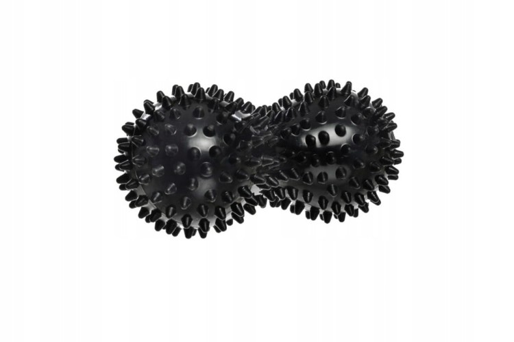 Piłka Duoball Sensoryczna z Wypustkami do Masażu Ćwiczeń Wytrzymała DrFit