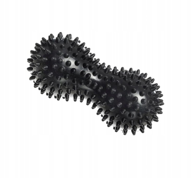 Piłka Duoball Sensoryczna z Wypustkami do Masażu Ćwiczeń Wytrzymała DrFit