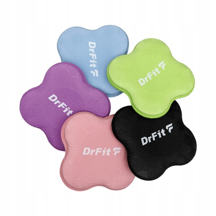DrFit Podkładki do jogi amortyzujące pod kolana, ręce, biodra fioletowe