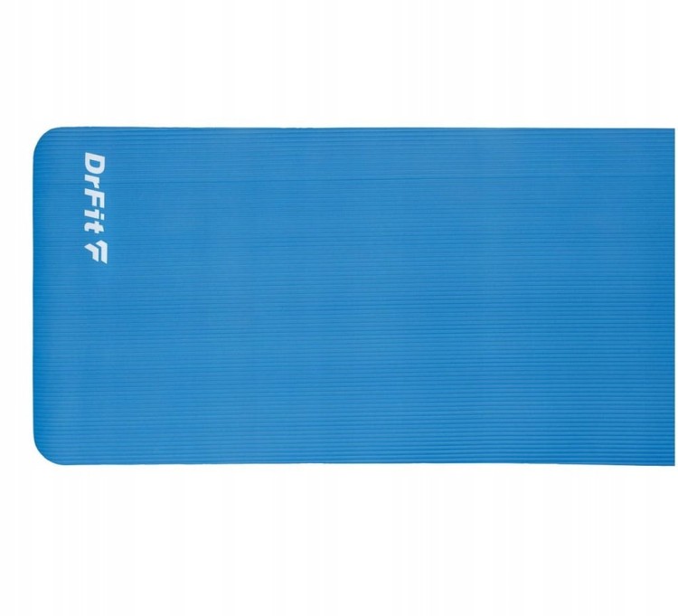 Mata do ćwiczeń 180x60x1 cm niebieska + pokrowiec + 2kostki + 2 podkładki