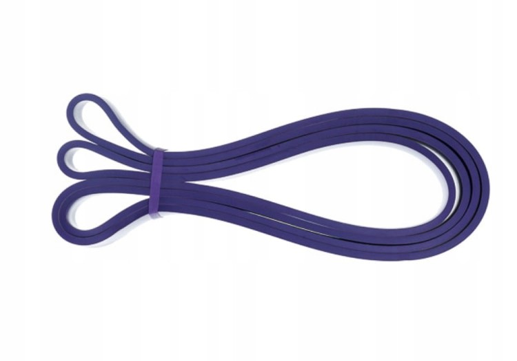 Taśma guma oporowa do treningu fioletowa opór 22-34kg