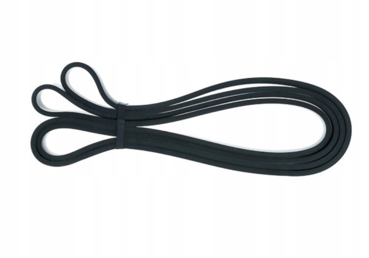Taśma Oporowa do Treningu Fitness Pilatesu Opór 11-22 kg Czarna Mocna DrFit