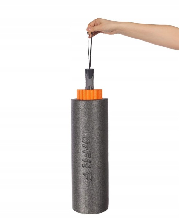 DrFit Roller wałek masaż regeneracja, joga, pilates zestaw 3w1 ø15x45cm