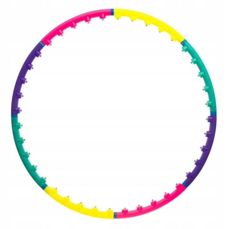 Hula hop z wypustkami DrFit 95 cm wielokolorowy