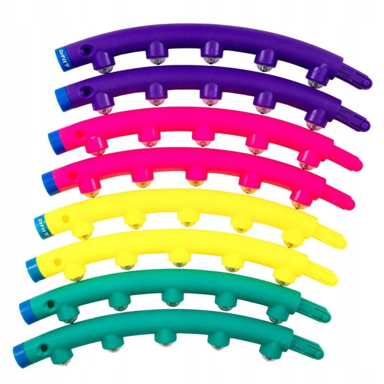 Hula hop z wypustkami DrFit 95 cm wielokolorowy