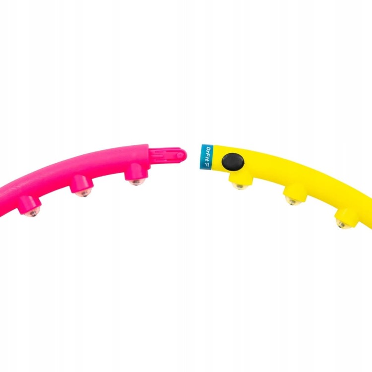 Hula hop z wypustkami DrFit 95 cm wielokolorowy