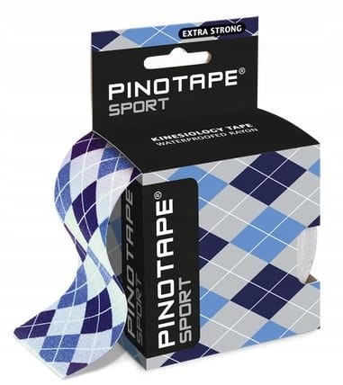Taśma Pino Sport 5 cm x 5 m niebiesko-szara