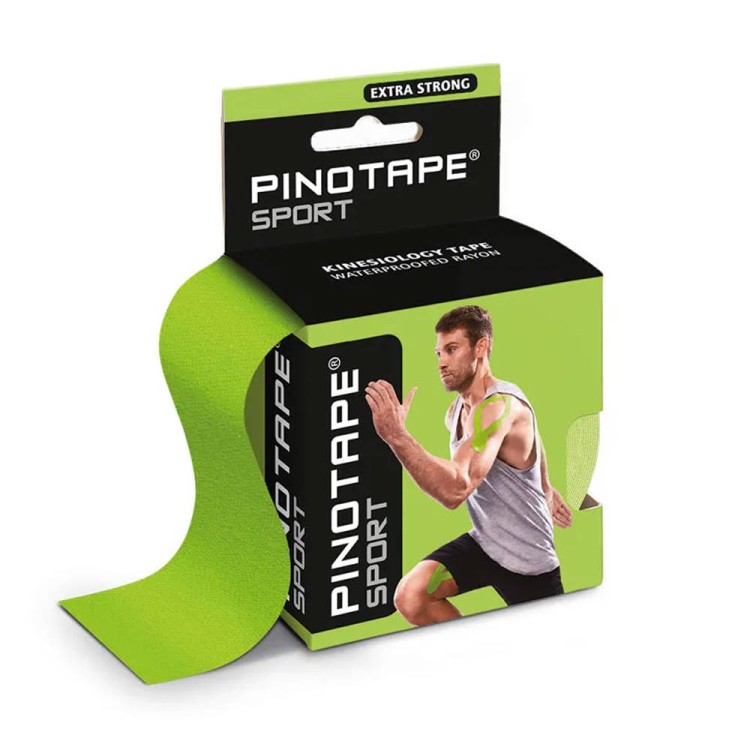 Taśma do kinesiotapingu PINO 5 cm x 5 m zielona