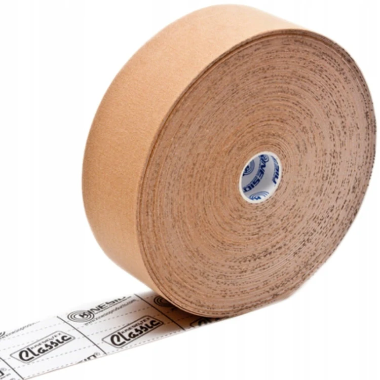 Taśma do kinesiotapingu Kinesio 5 cm x 31,5 m beże i brązy