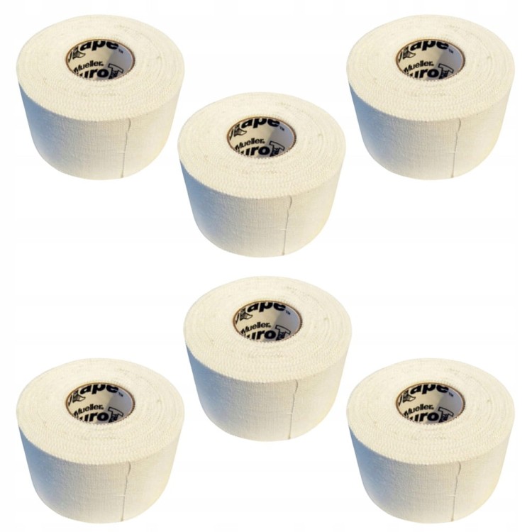 Eurotape Platinium 5cm x 10m Tape sportpowy z mocnym klejem Mueller 6szt