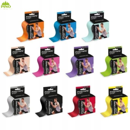 Taśma kinesio 5cm x 5m PINOTAPE SENSITIVE niebieska