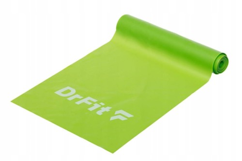 Taśma do ćwiczeń rehabilitacji zielona opór 2,2 kg 2 m DrFit