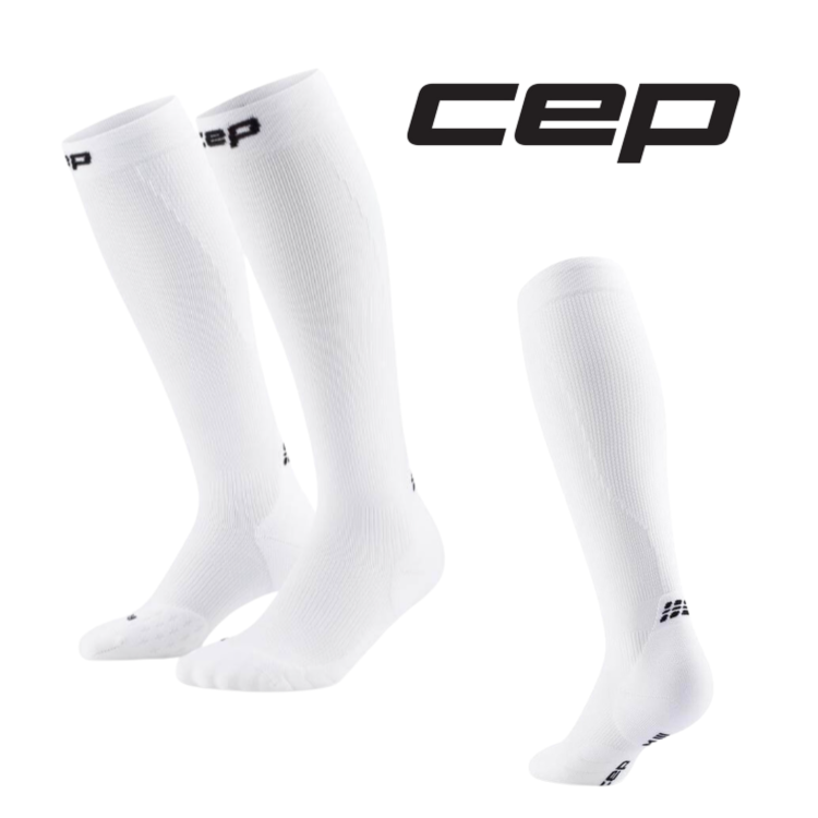 Skarpety kompresyjne długie damskie CEP Core RUN 5.0 S II białe