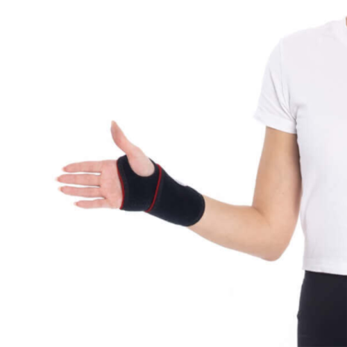 Stabilizator owijany nadgarstka rozmiar uniwersalny MSupport Red