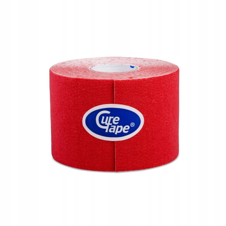 Taśma do kinesiotapingu Cure Tape 5 cm x 5 m czerwona