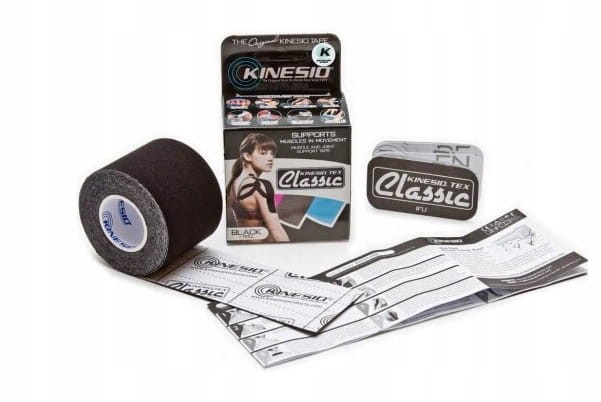 Taśma do kinesiotapingu Kinesio 5 cm x 4 m czarny