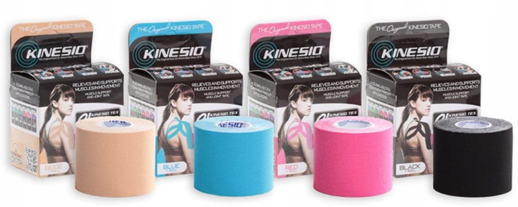Taśma do kinesiotapingu Kinesio 5 cm x 4 m czarny