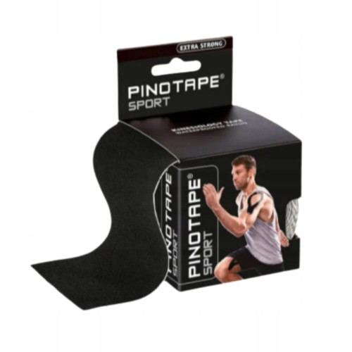 Taśma do kinesiotapingu PINO 7,5 cm x 5 m czarna