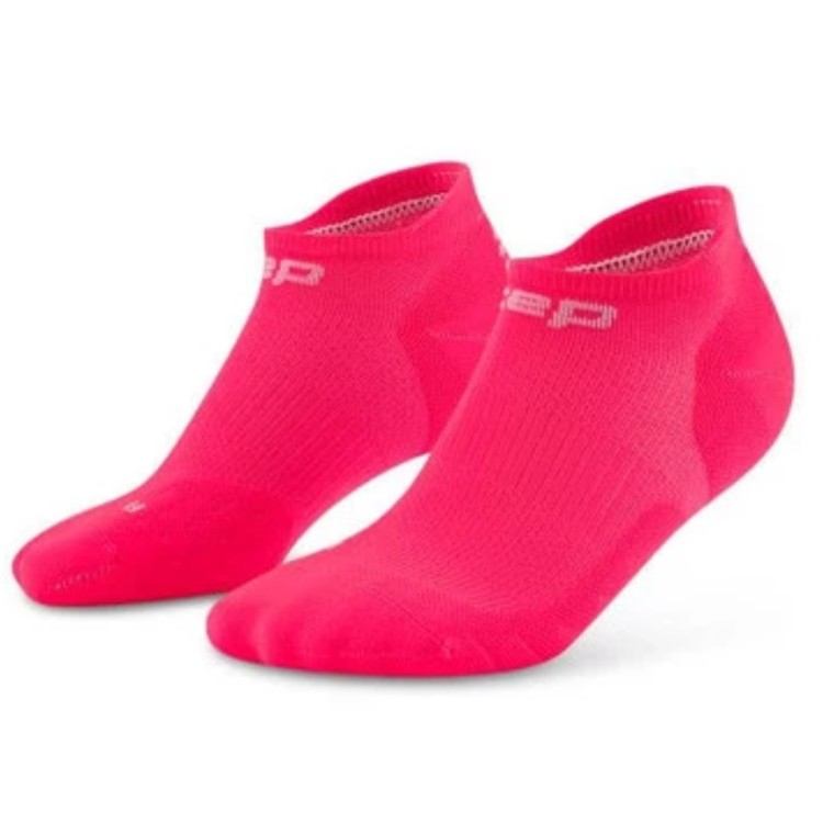 Skarpety kompresyjne męskie stopki no show  CEP CORE RUN różowe  L IV 42-45