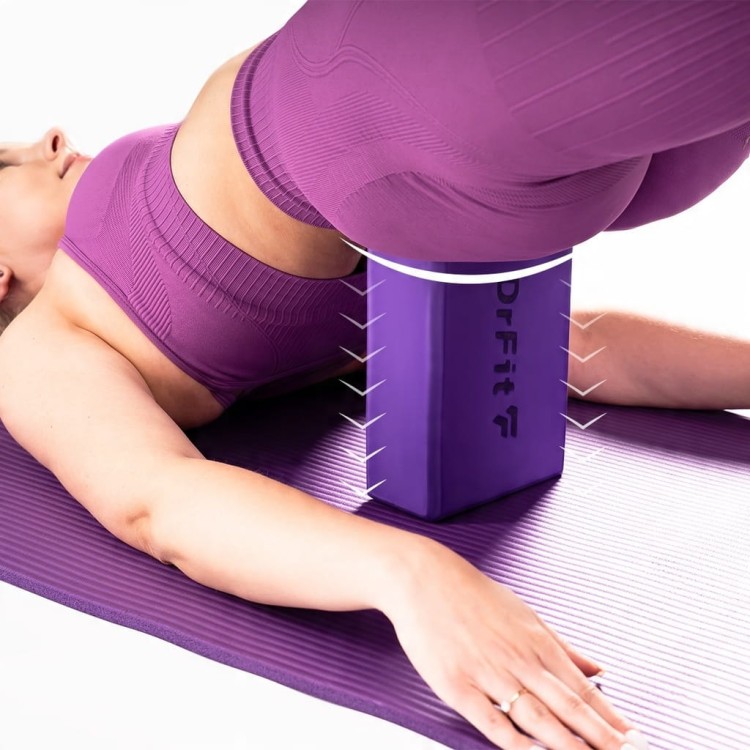 DrFit Kostka Do Jogi Rehabilitacyjny Klocek Do Ćwiczeń Pilatesu DrFit