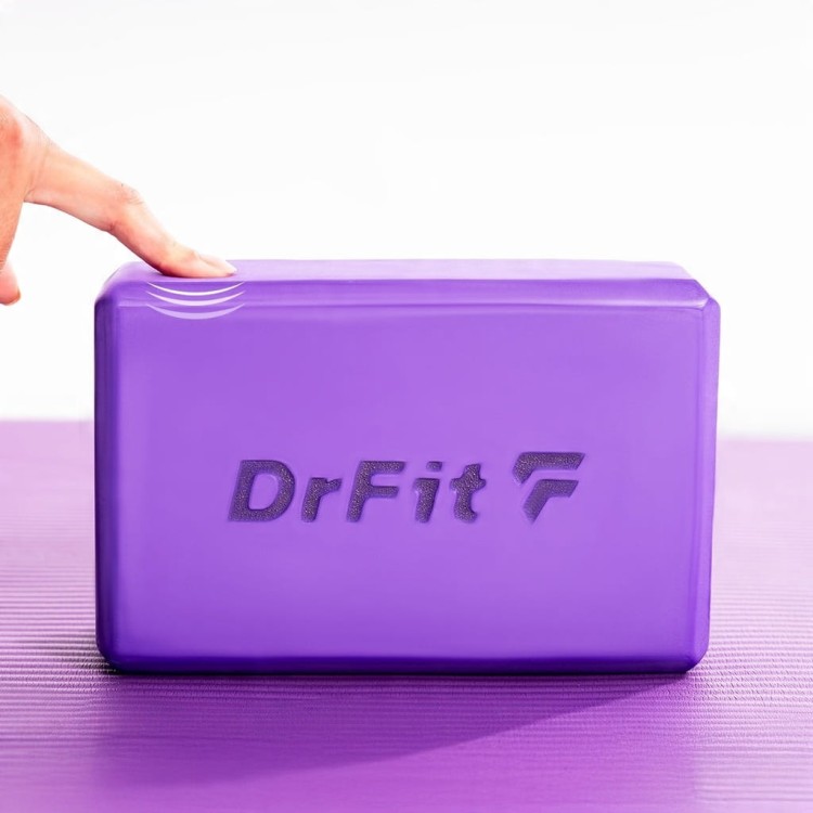 DrFit Kostka Do Jogi Rehabilitacyjny Klocek Do Ćwiczeń Pilatesu DrFit