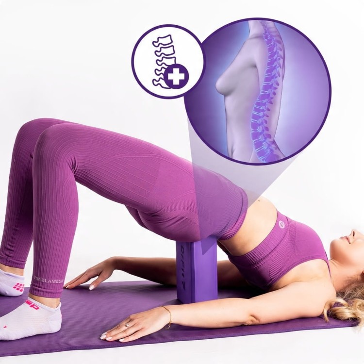 DrFit Kostka Do Jogi Rehabilitacyjny Klocek Do Ćwiczeń Pilatesu DrFit