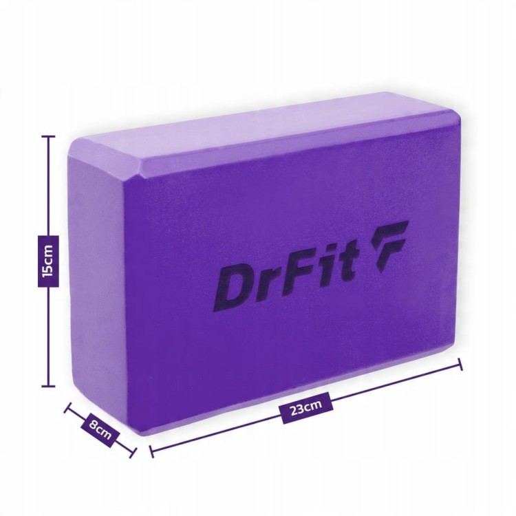 DrFit Kostka Do Jogi Rehabilitacyjny Klocek Do Ćwiczeń Pilatesu DrFit