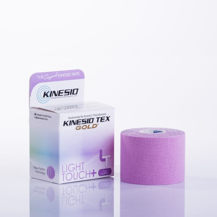 Taśma do kinesiotapingu Kinesio 5 cm x 5 m niebieski delikatna skóra