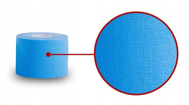 Taśma do kinesiotapingu Kinesio 5 cm x 5 m zielona delikatna skóra