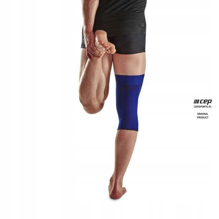 Opaska kompresyjna na kolano Cep XS, niebieska wspomaga regenerację