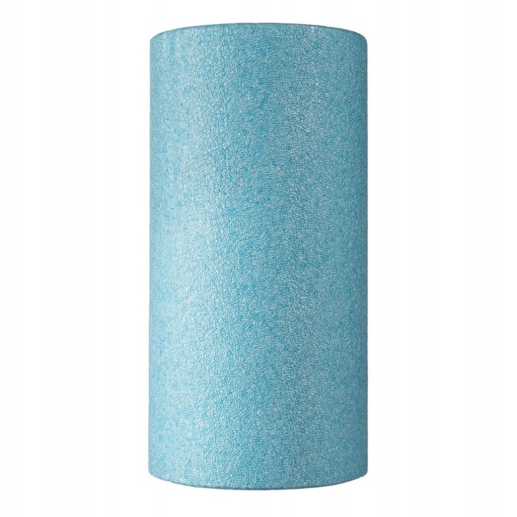 Wałek do Masażu Roller Gładki Masaż Pleców Nóg Rehabilitacja Błękitny DrFit