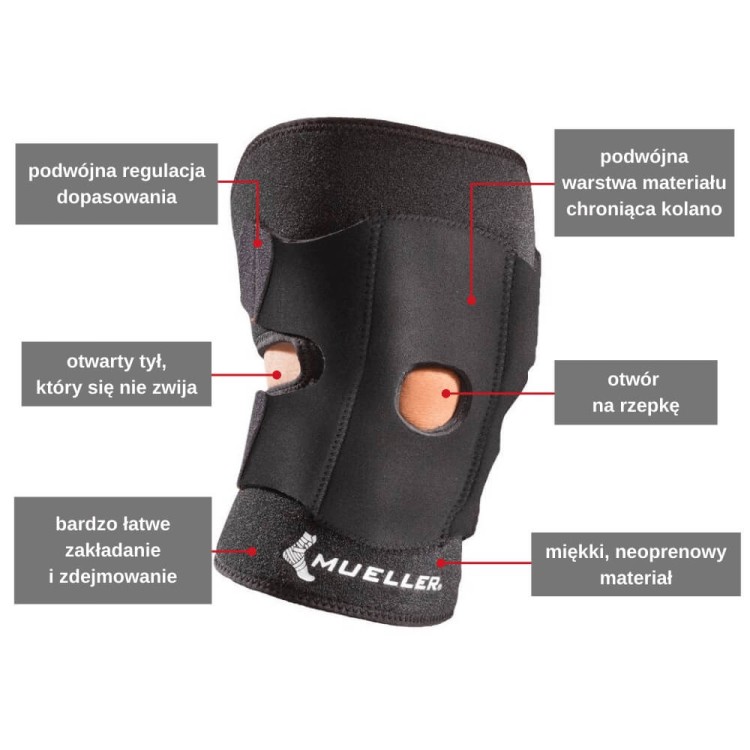 Regulowany usztywniacz kolana MUELLER rozmiar uniwersalny