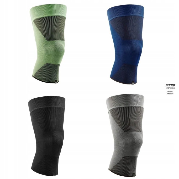 Opaska kompresyjna na kolano Cep XL, niebieska wspomaga regenerację