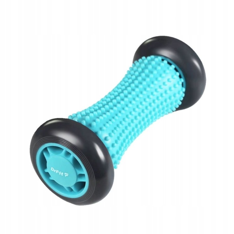 Wałek do Masażu Roller Masażer Sensoryczny Niebieski 17 cm DrFit
