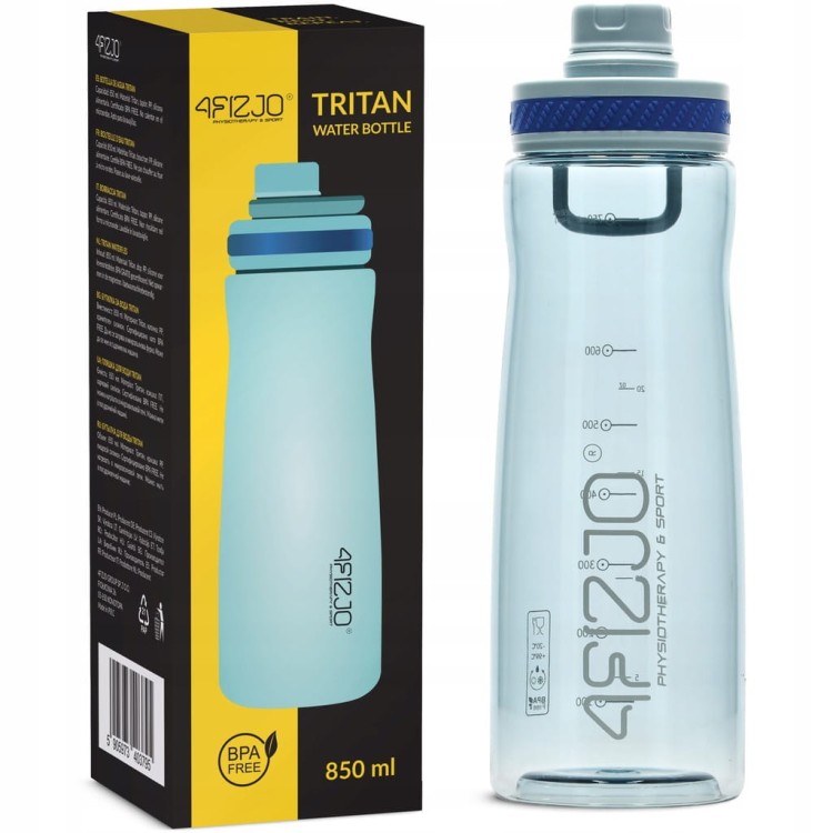 Butelka, bidon z tritanu 4FIZJO 850 ml niebieski