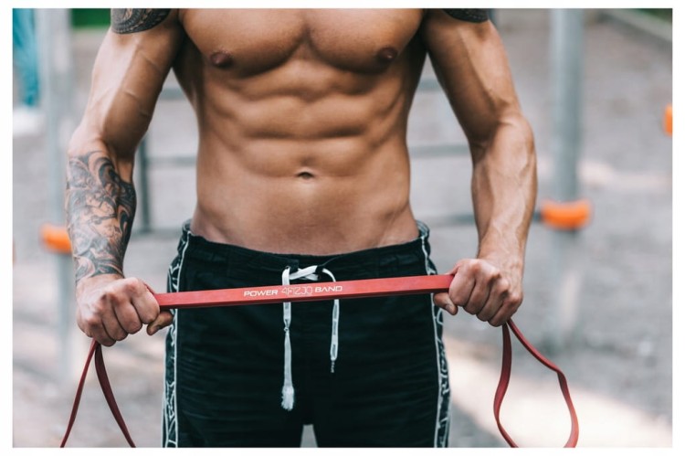 Guma oporowa do ćwiczeń czerwona opór 1-5 kg 4FIZJO 1 szt.