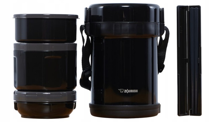 Termos Zojirushi obiadowy SL-GH18-BA 1,27 l 3 cz. czarny