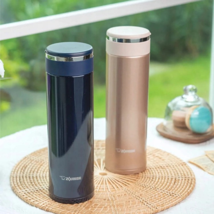 Kubek termiczny z sitkiem na herbatę ZOJIRUSHI SM-JTE46-PX 460ml złoty