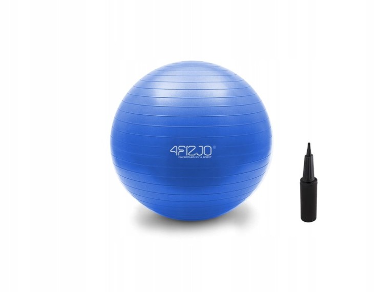 Piłka gimnastyczna Reh Ball 4fizjo 65 cm odcienie niebieskiego