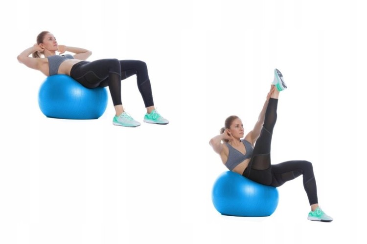 Piłka gimnastyczna Reh Ball 4fizjo 65 cm odcienie niebieskiego