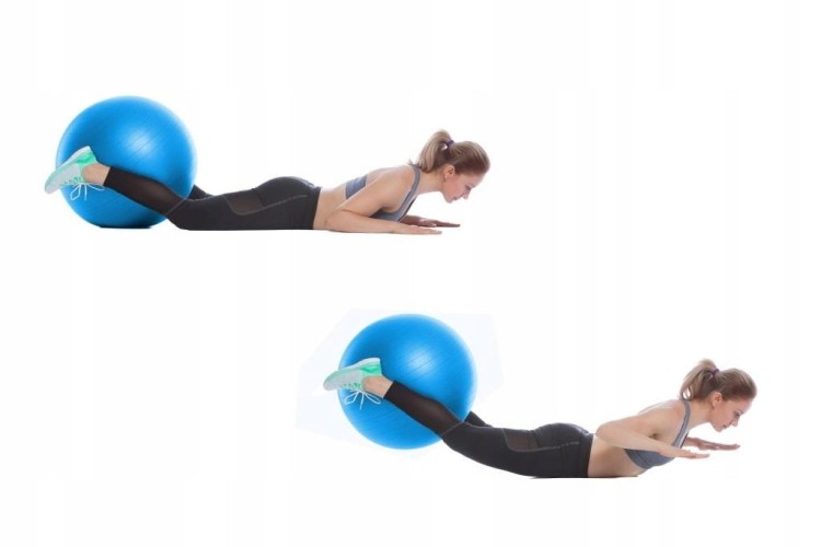 Piłka gimnastyczna Reh Ball 4fizjo 65 cm odcienie niebieskiego