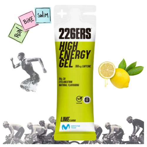 ŻEL ENERGETYCZNY HIGH ENERGY GEL 226ERS lime CYKLODEKSTRYNA KOFEINA 76g