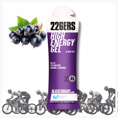 Żel Energetyczny HIGH ENERGY BCAA Porzeczka 76g 226ers Bieganie Rower
