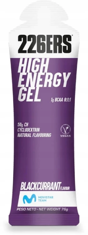 Żel Energetyczny HIGH ENERGY BCAA Porzeczka 76g 226ers Bieganie Rower