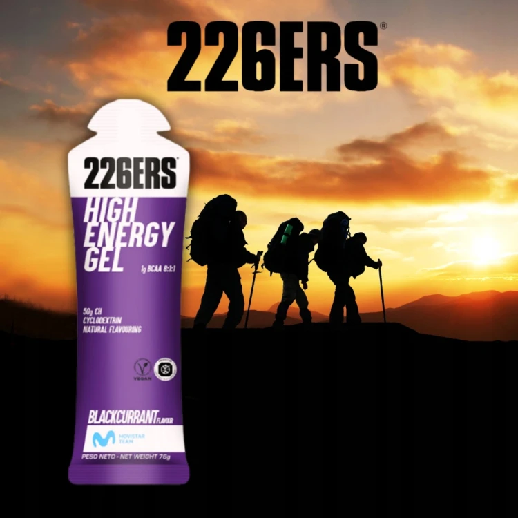 Żel Energetyczny HIGH ENERGY BCAA Porzeczka 76g 226ers Bieganie Rower