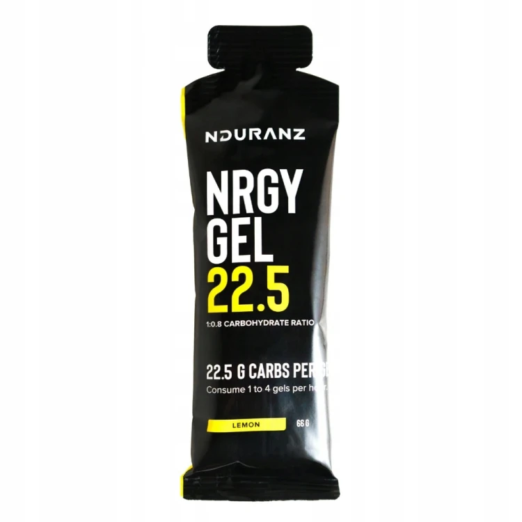 Żel energetyczny izotoniczny NDURANZ Nrgy Gel 22,5g 66g Bieganie Cytrynowy